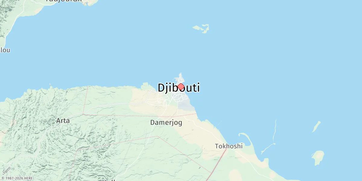 Map preview for Djibouti