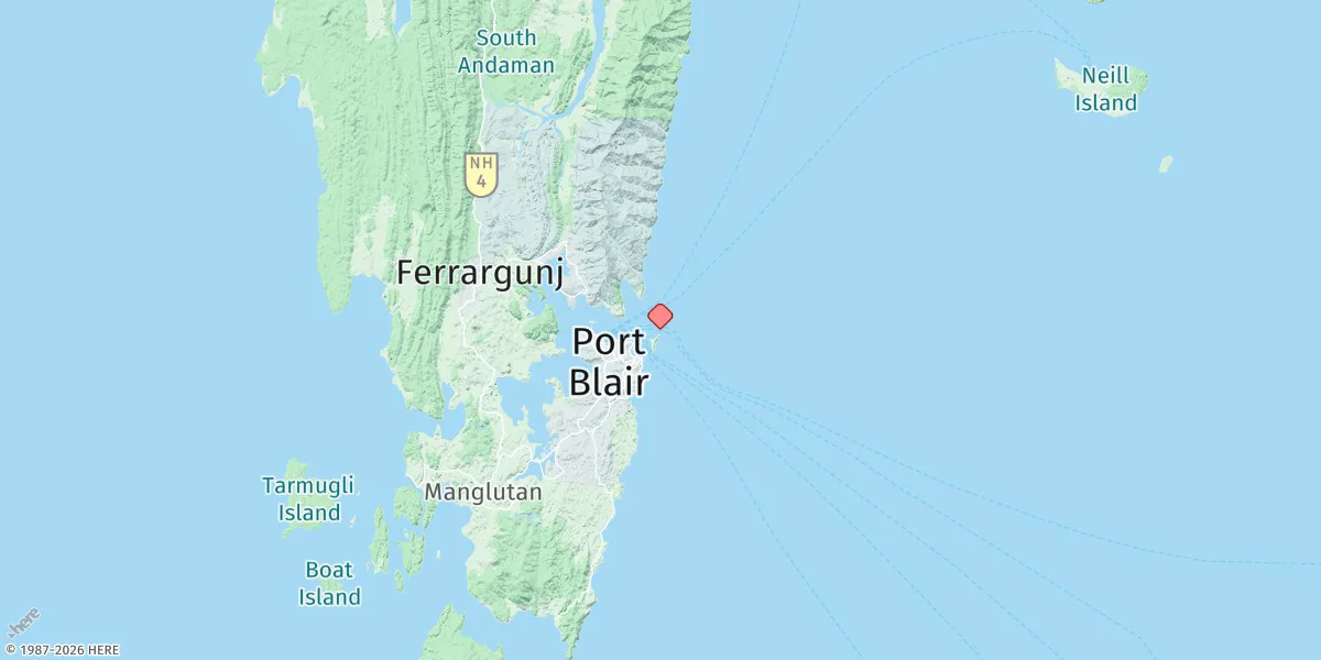 Map preview for Port Blair