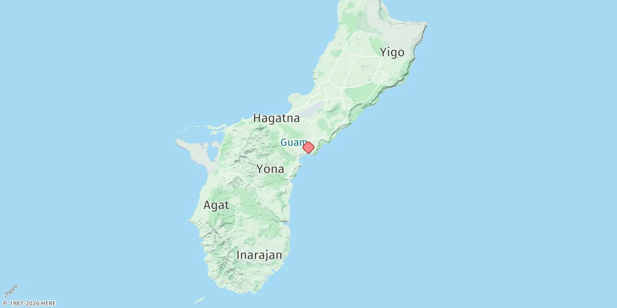 Map preview for Pago Bay, Guam