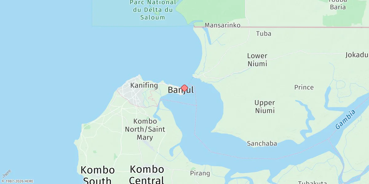 Map preview for Banjul