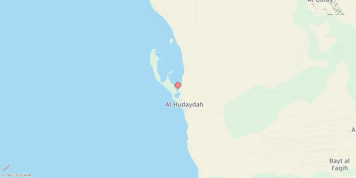 Map preview for Al Hudaydah