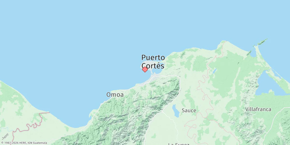 Map preview for Puerto Cortes