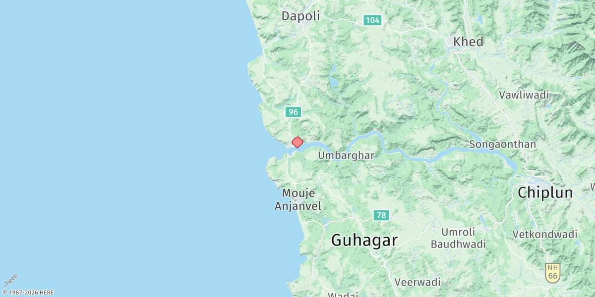 Map preview for Port Dabhol