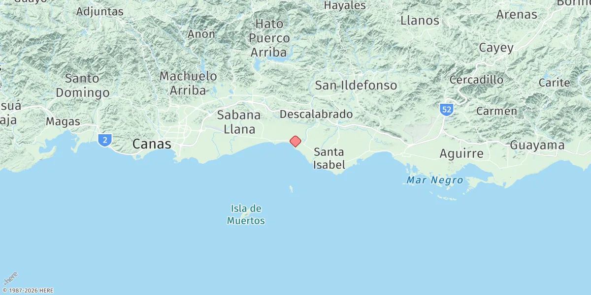 Map preview for Playa Cortada