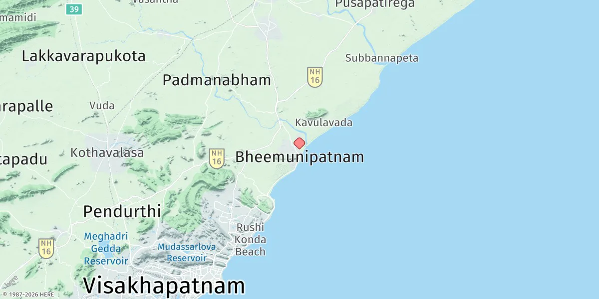 Map preview for Bhimunipatnam