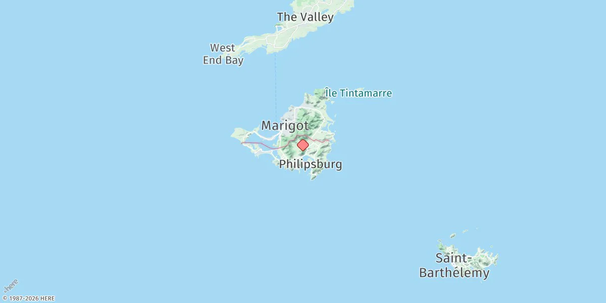 Map preview for Sint Maarten