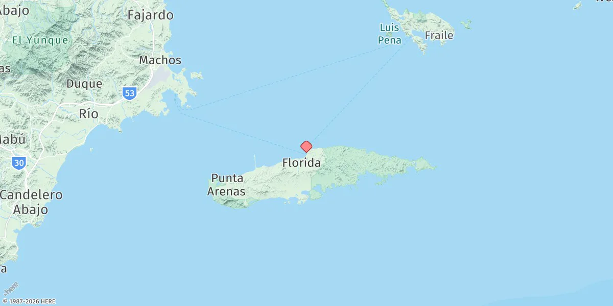 Map preview for Isabel Segunda, Vieques Island