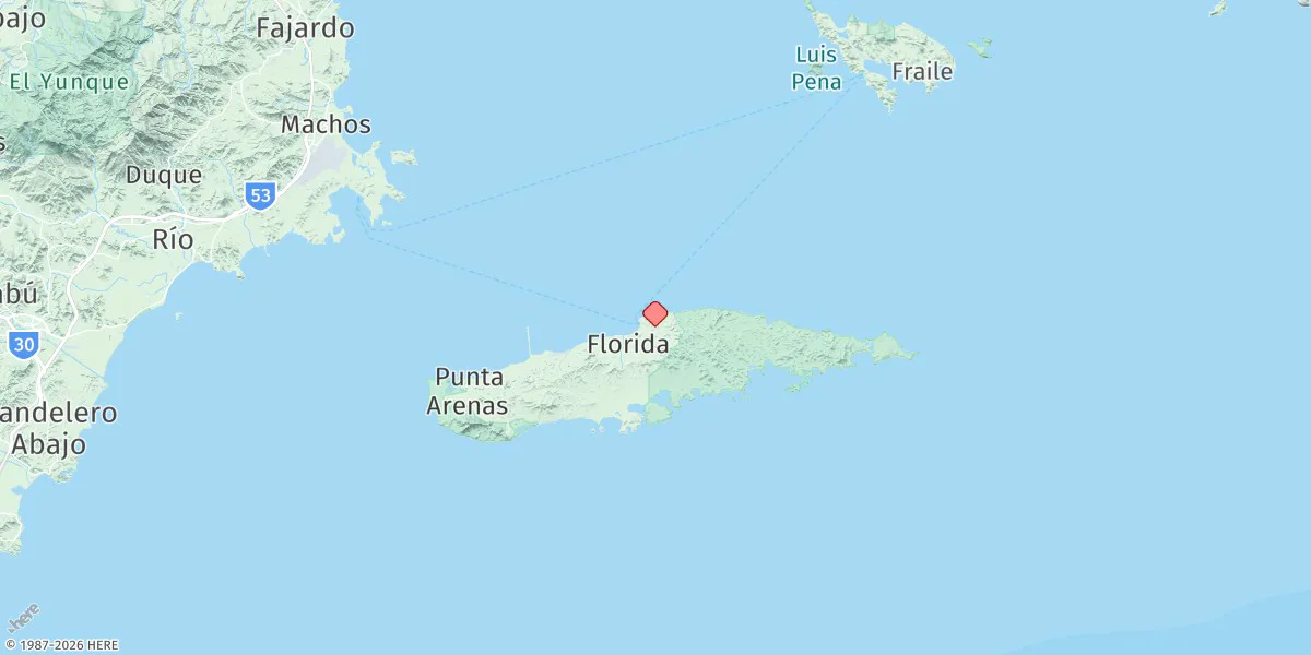 Map preview for Punta Mulas, Isla De Vieques