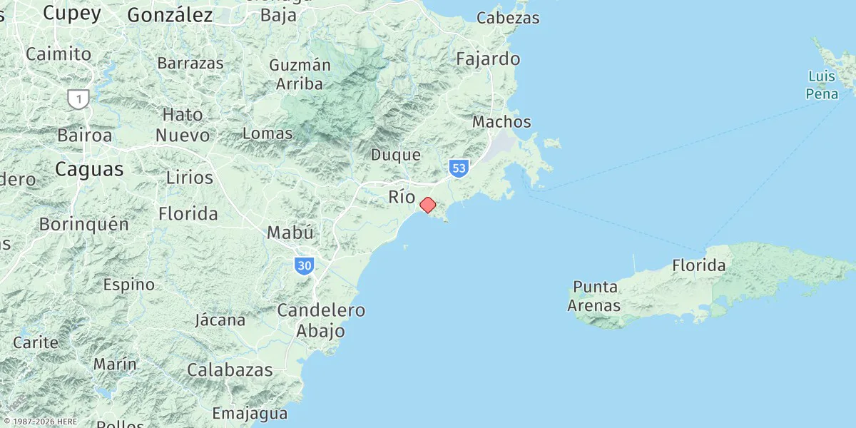 Map preview for Naguabo