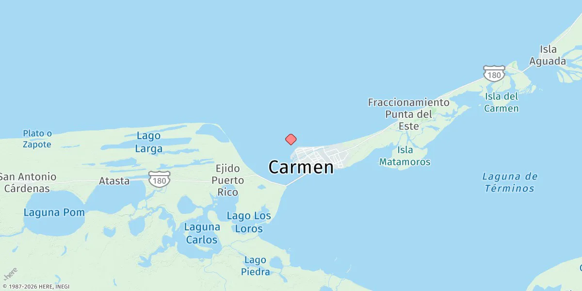 Map preview for Ciudad Del Carmen