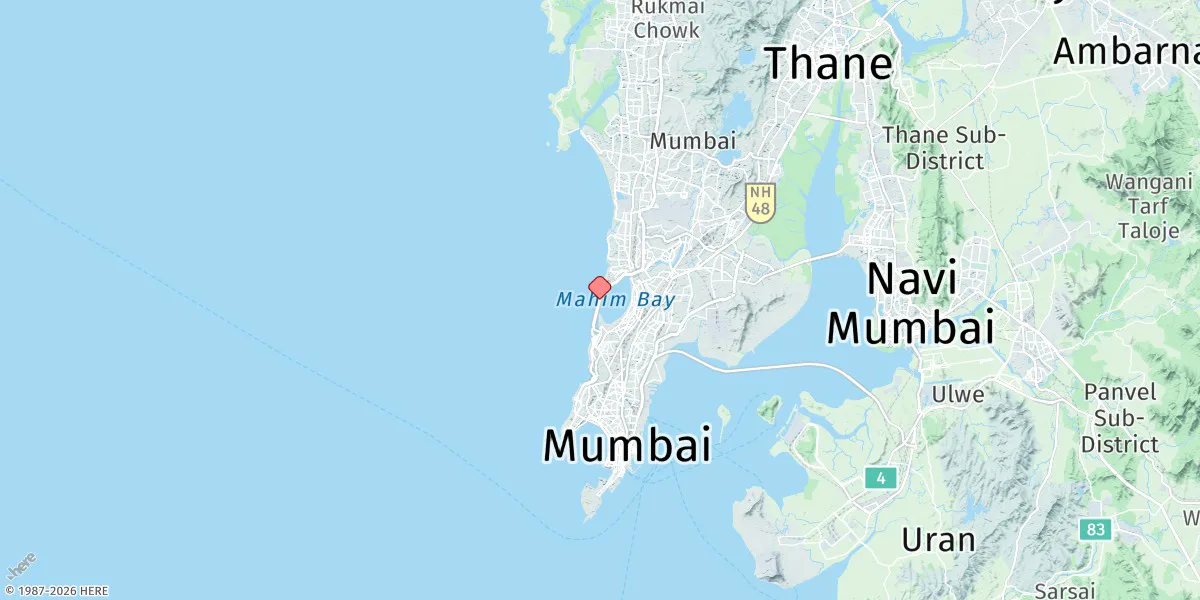 Map preview for Bandra