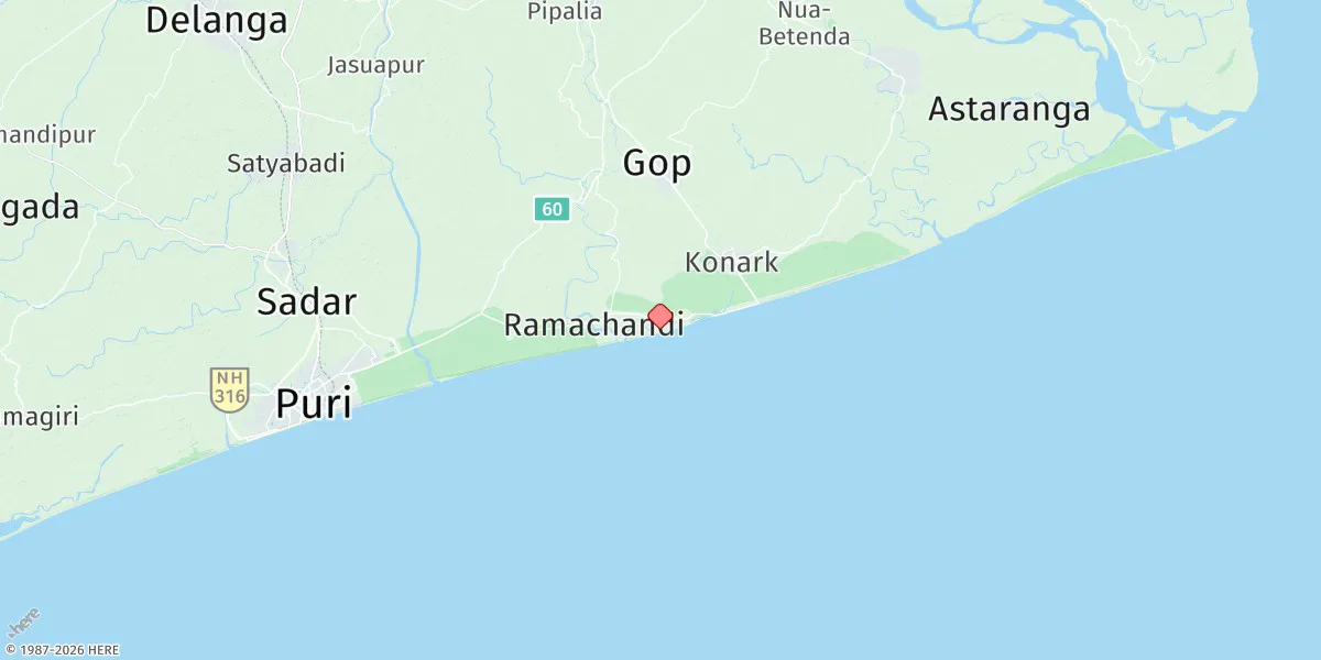 Map preview for Kushabhadra River
