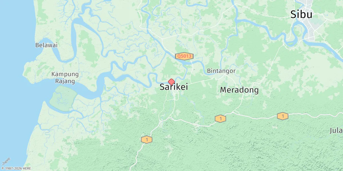 Map preview for Sarikei