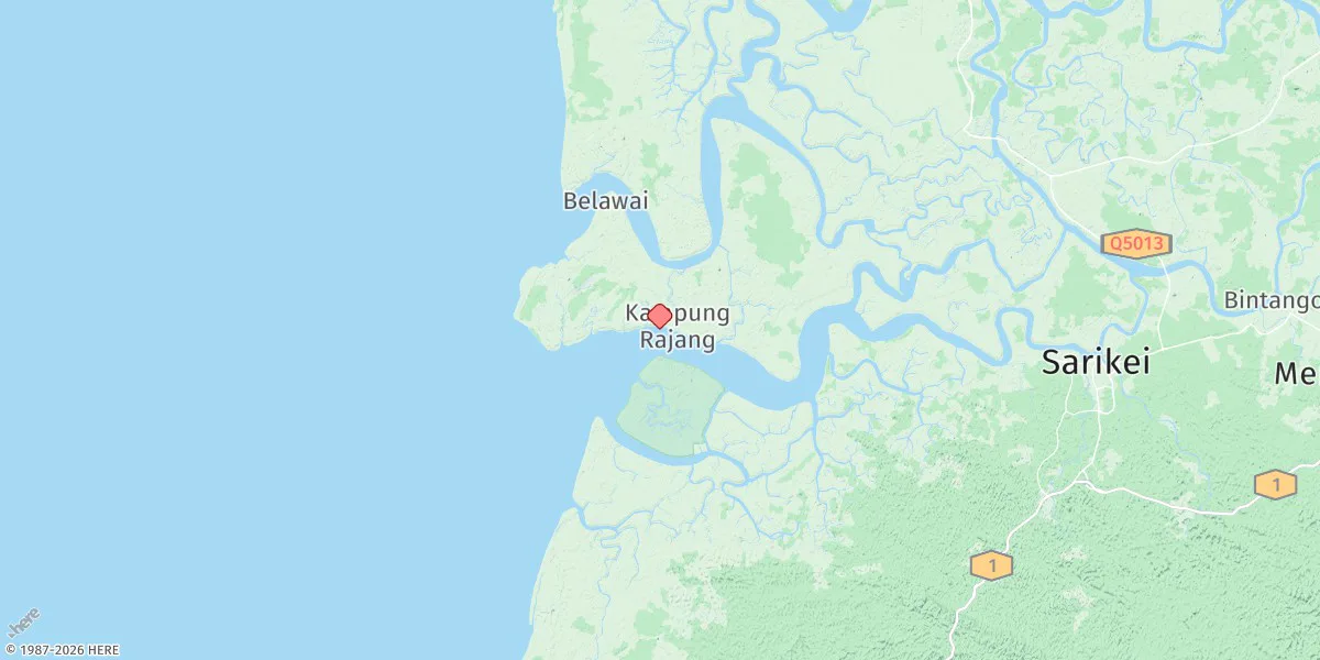Map preview for Kuala Rajang