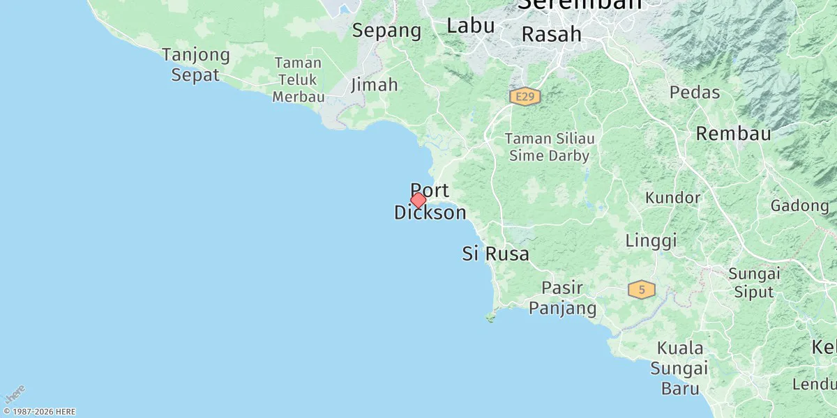 Map preview for Port Dickson