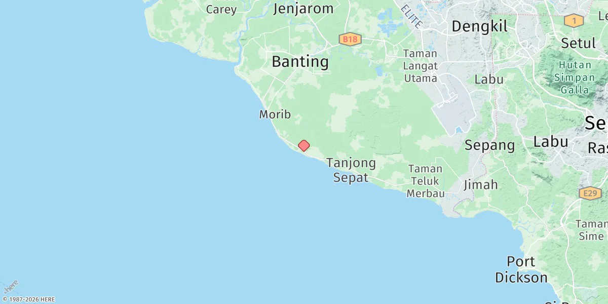 Map preview for Tanjung Gabang