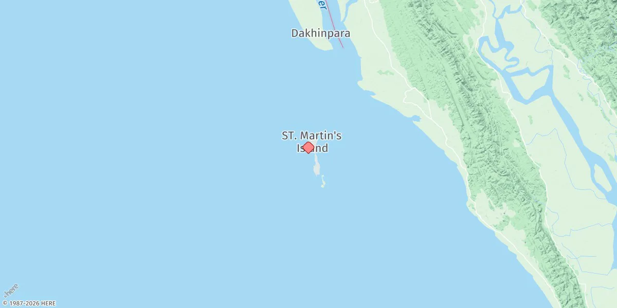 Map preview for St. Martin's Island