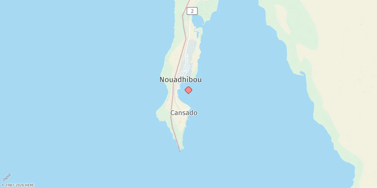 Map preview for Nouadhibou