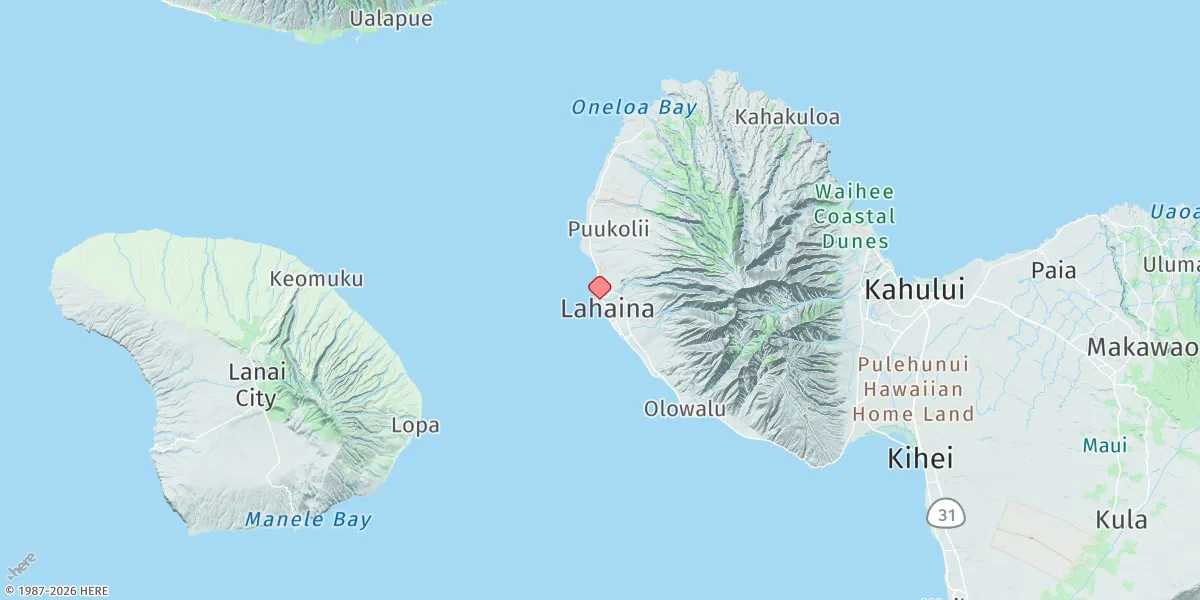 Map preview for Lahaina