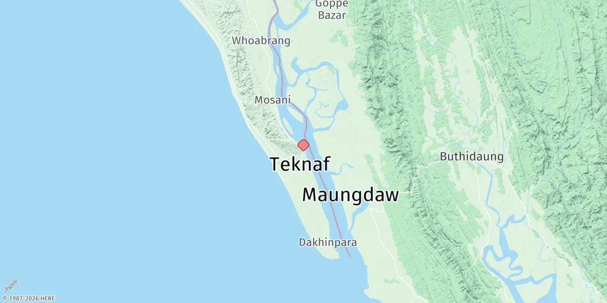 Map preview for Teknaf
