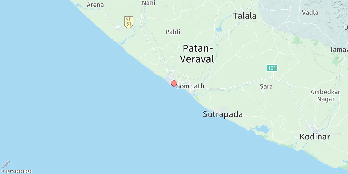 Map preview for Veraval