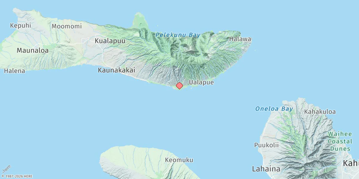 Map preview for Kamalo Harbor