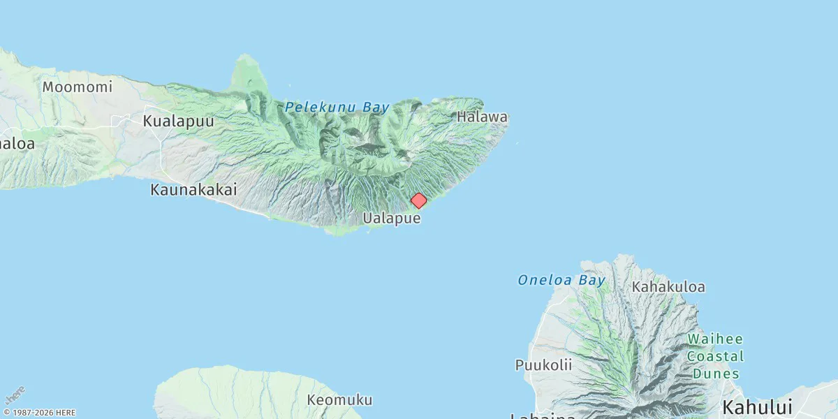 Map preview for Pukoo Harbor