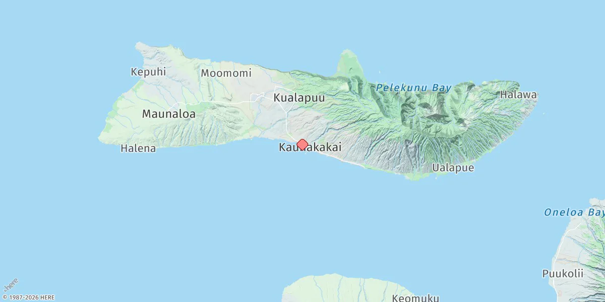Map preview for Kaunakakai