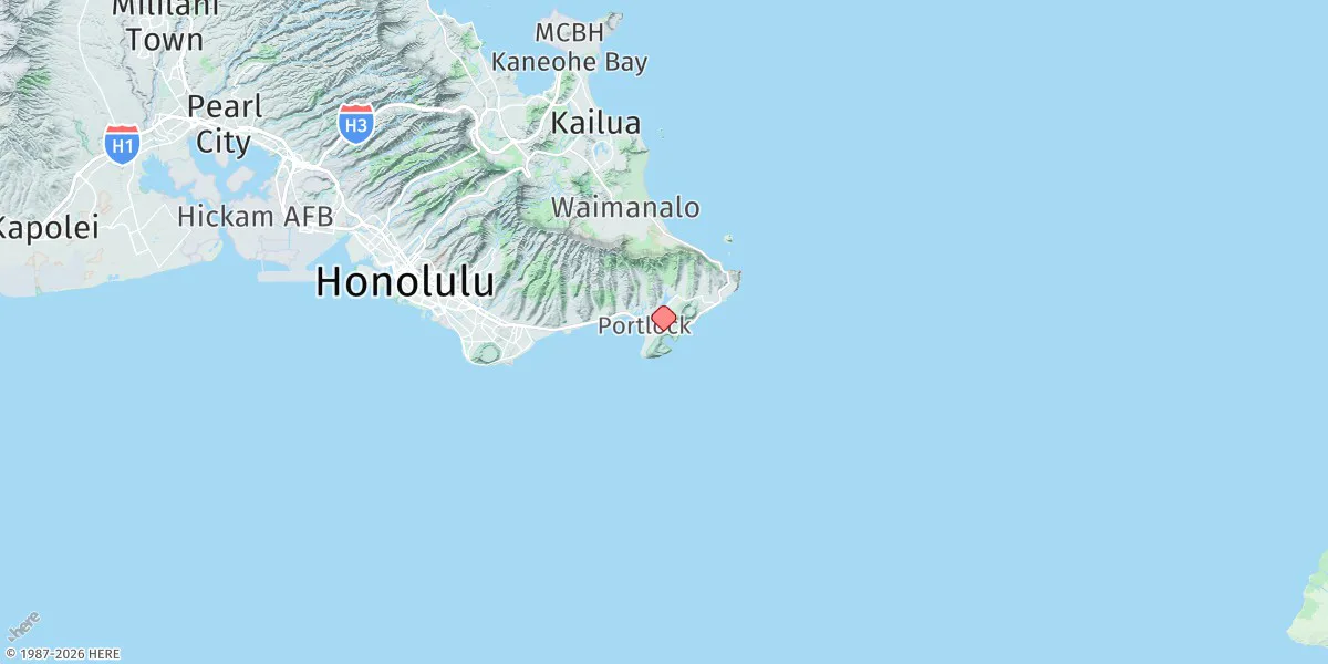 Map preview for Hanauma Bay