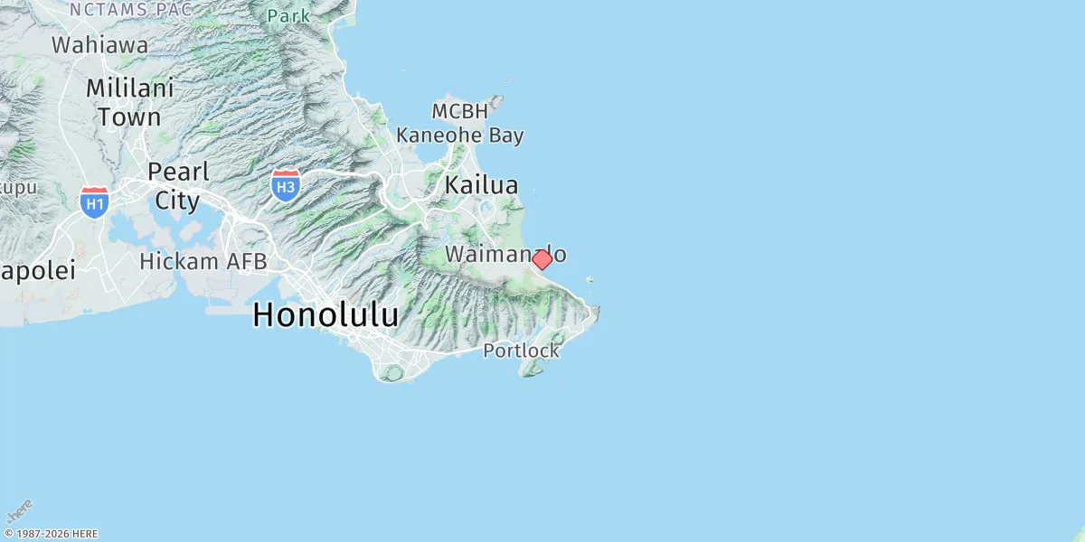Map preview for Waimanalo