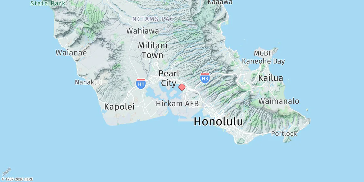 Map preview for Pearl Harbor, Ford Island Ferry
