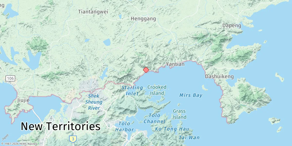 Map preview for Yantian Harbour