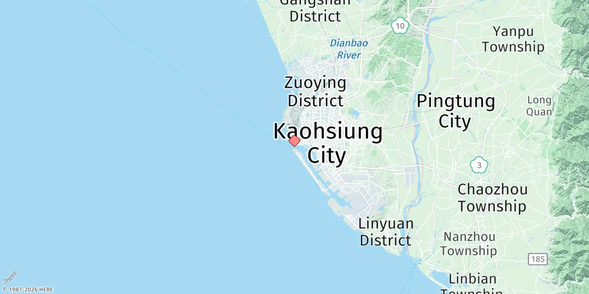 Map preview for Kao-hsiung Kang