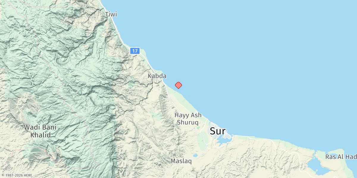 Map preview for Qalhat Lng Terminal