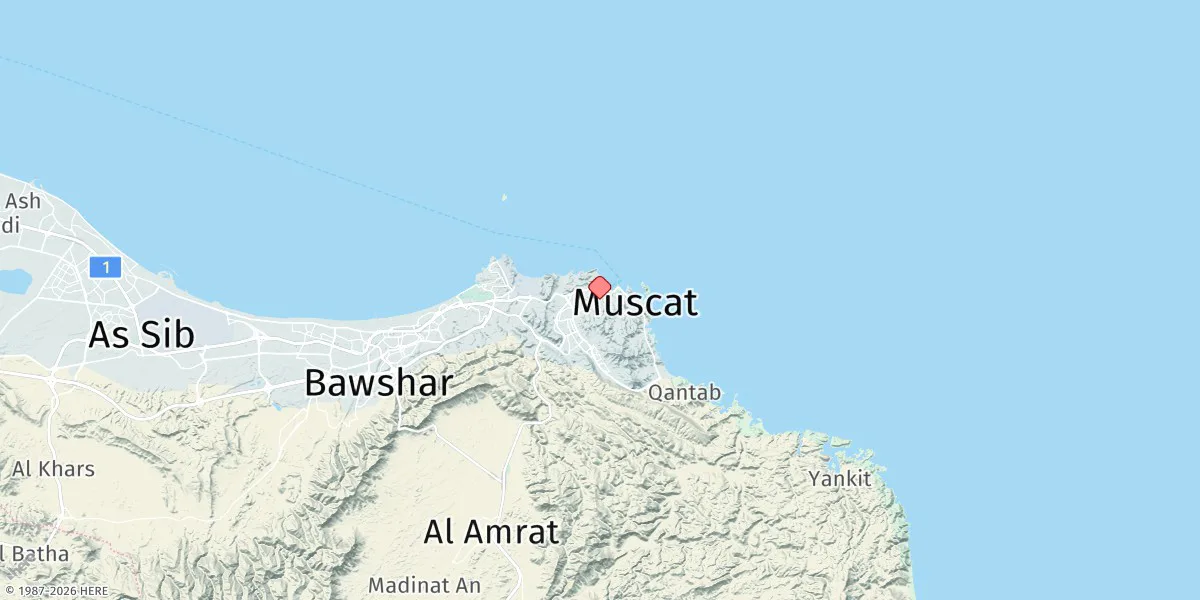 Map preview for Port Sultan Qaboos