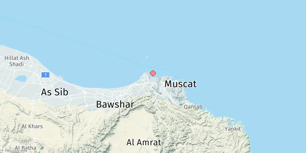 Map preview for Mina Al Fahl