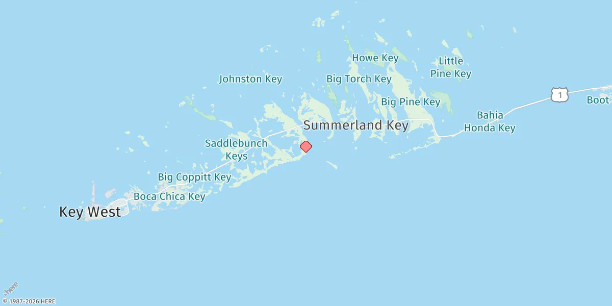 Map preview for Sugarloaf Key, East Side, Tarpon Creek
