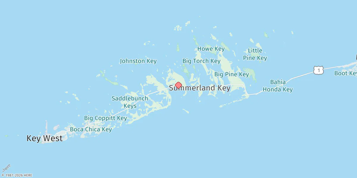 Map preview for Cudjoe Key, Cudjoe Bay