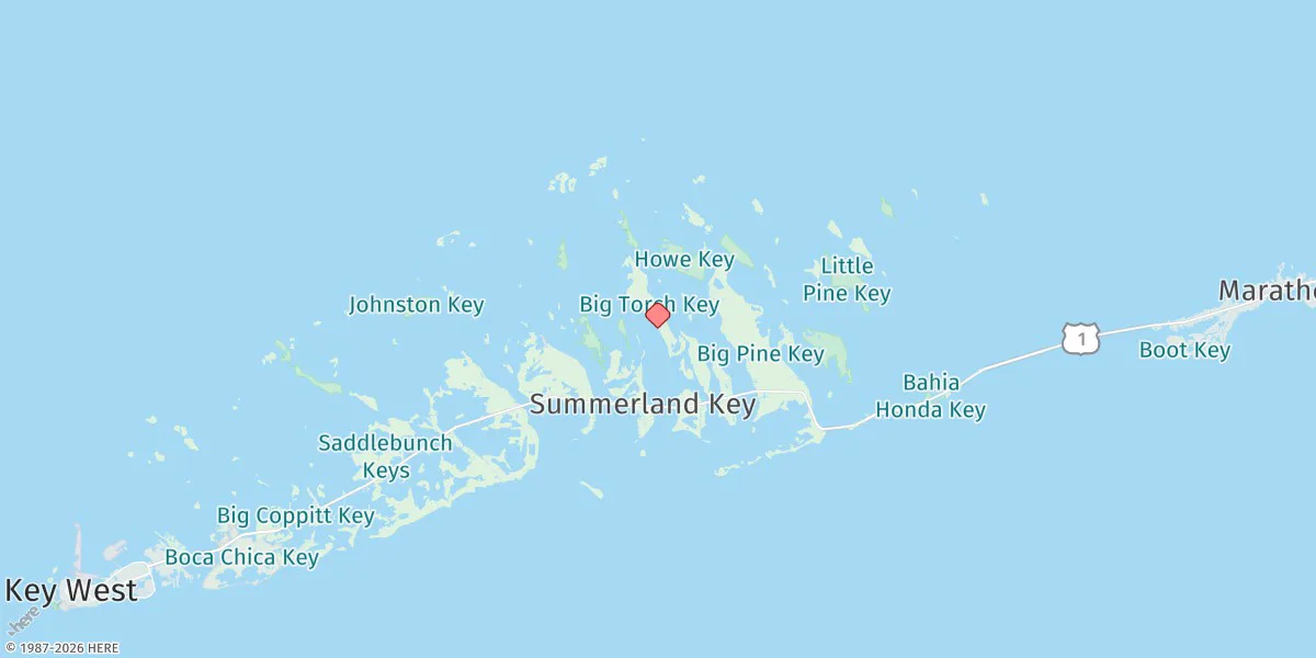 Map preview for Big Torch Key, Niles Channel