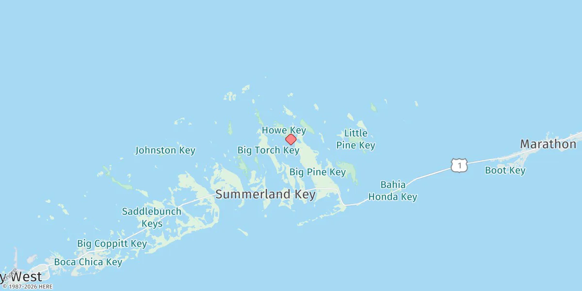 Map preview for Howe Key, South End, Harbor Channel