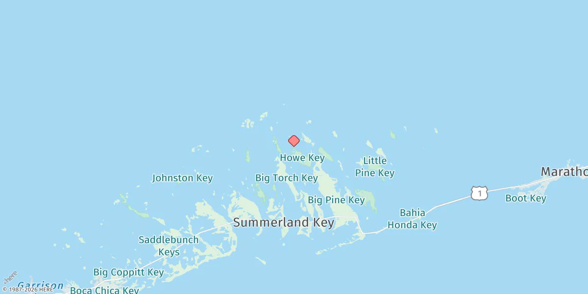 Map preview for Howe Key, Northwest End
