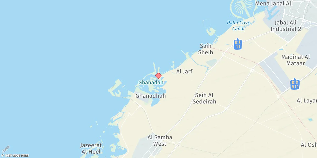 Map preview for Khawr Ghanadah