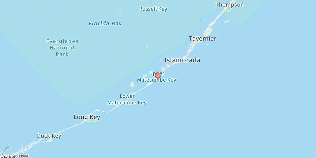 Map preview for Upper Matecumbe Key, Hawk Channel
