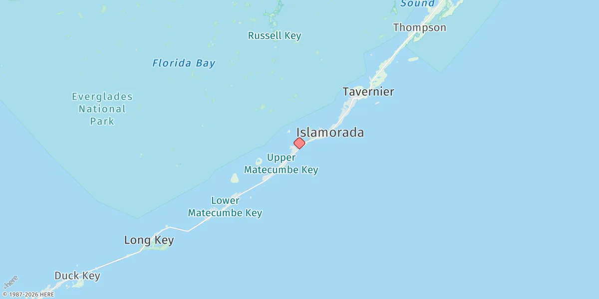Map preview for Whale Harbor Channel, Hwy. 1 Bridge, Windley Key