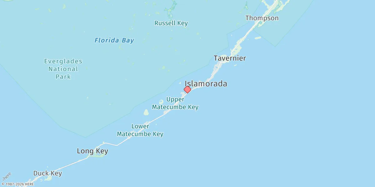 Map preview for Whale Harbor, Windley Key, Hawk Channel