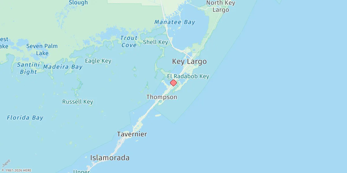 Map preview for Key Largo, South Sound, Key Largo