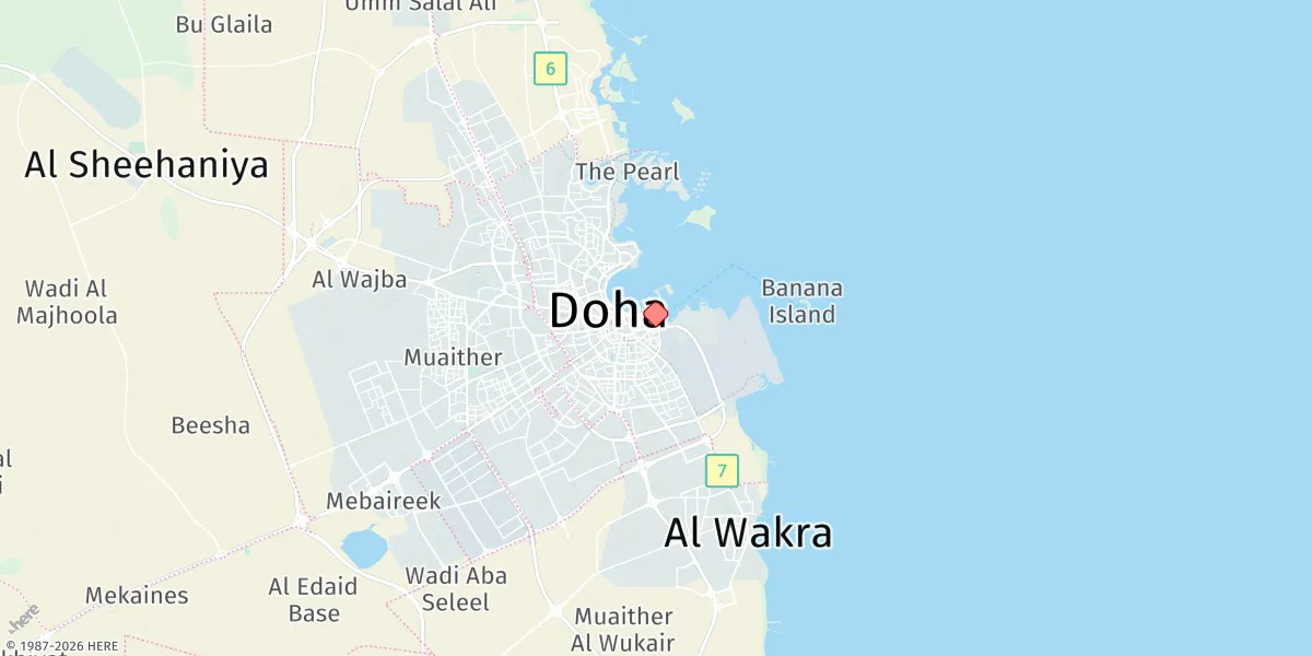 Map preview for Doha (Ad Dawhah)