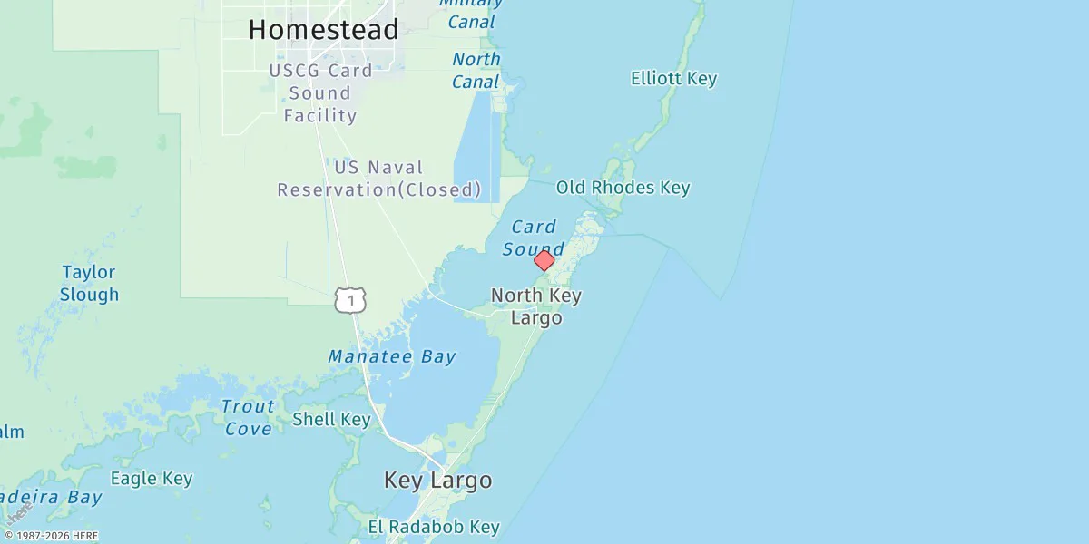Map preview for Wednesday Point, Key Largo, Card Sound