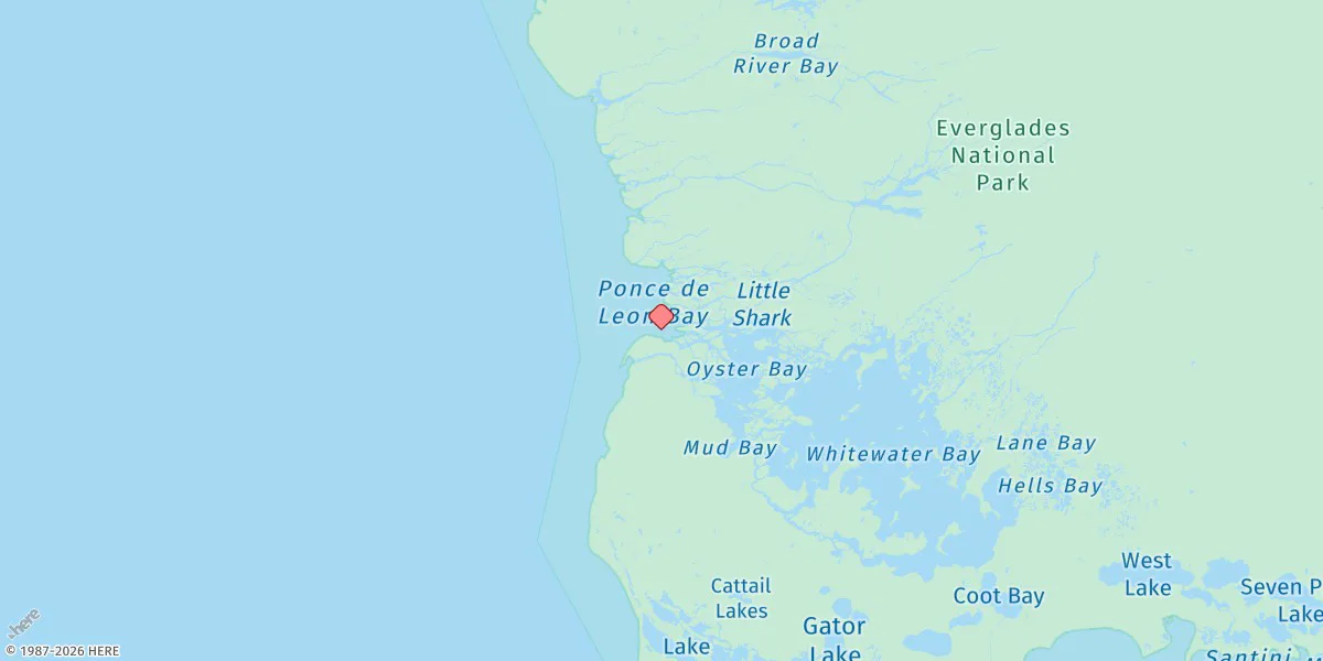 Map preview for Shark River Entrance