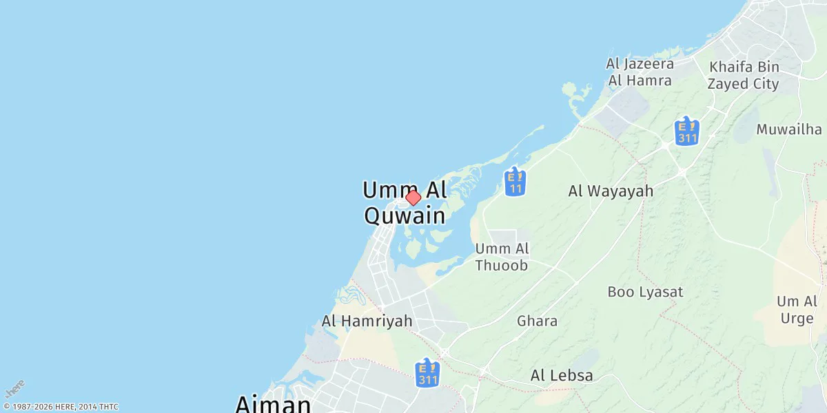Map preview for Umm Al-qaiwain